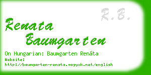 renata baumgarten business card